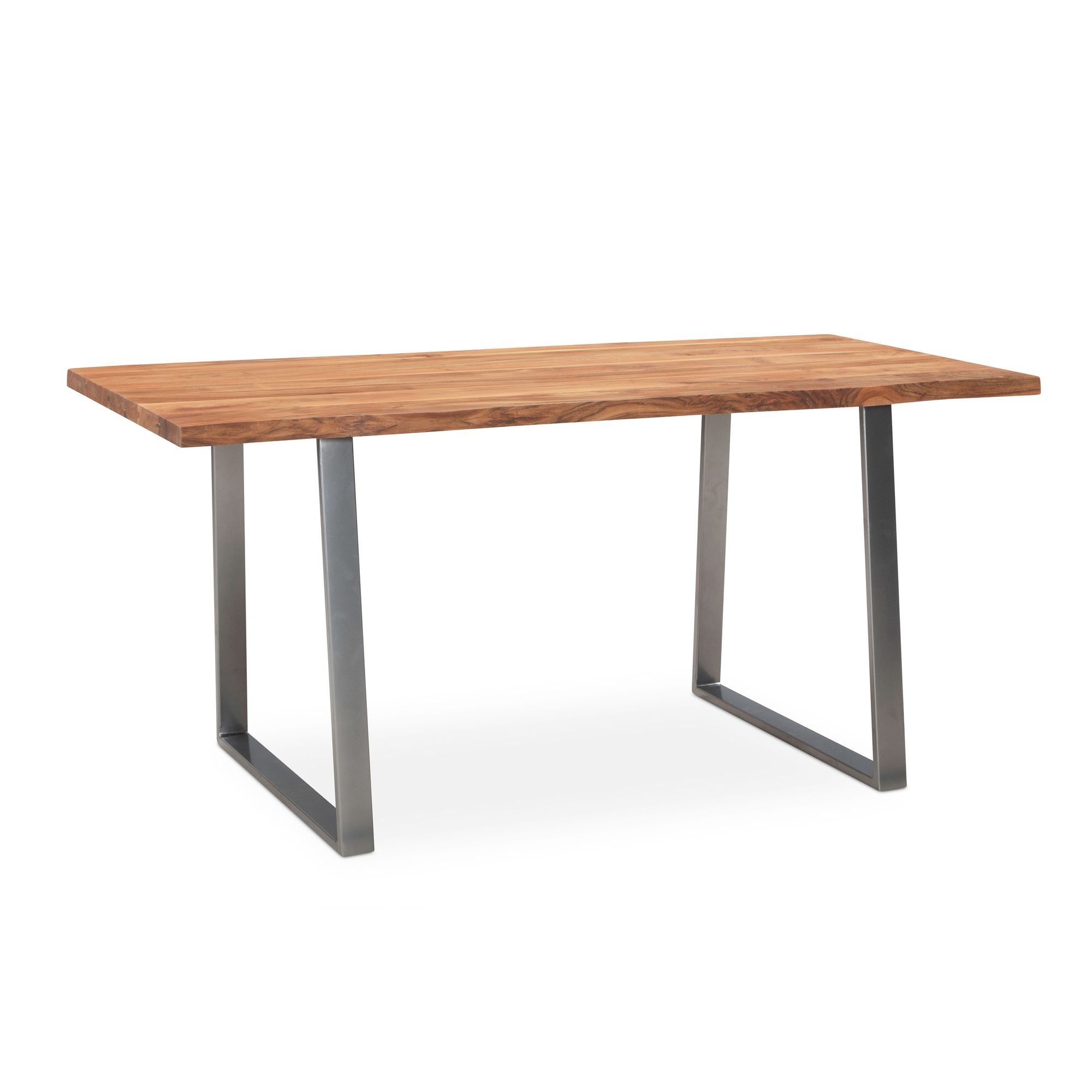 Masa de Birou Modernă cu Blat din Lemn Natural - 180 cm Lățime Masa de Birou Modernă cu Blat din Lemn Natural - 180 cm Lățime