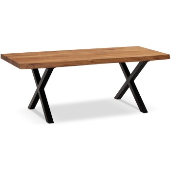 Masută de Cafea Solidă cu Design Modern și Elemente Naturale