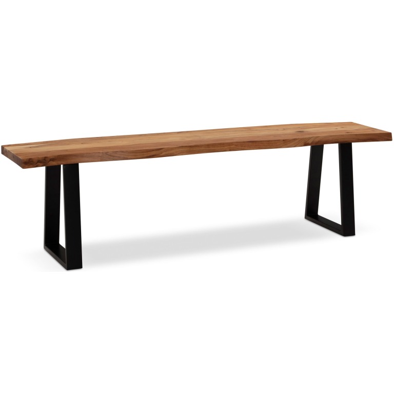 Bancă Sufragerie Design Modern cu Lemn Natural 180 cm