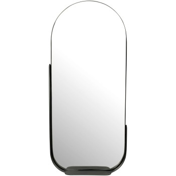 Oglindă de Perete Ovală Modernă cu Rame Asimetrice - 51x114 cm