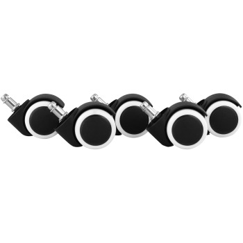 Set 5 role de podea pentru scaune birou - Plastic de înaltă calitate