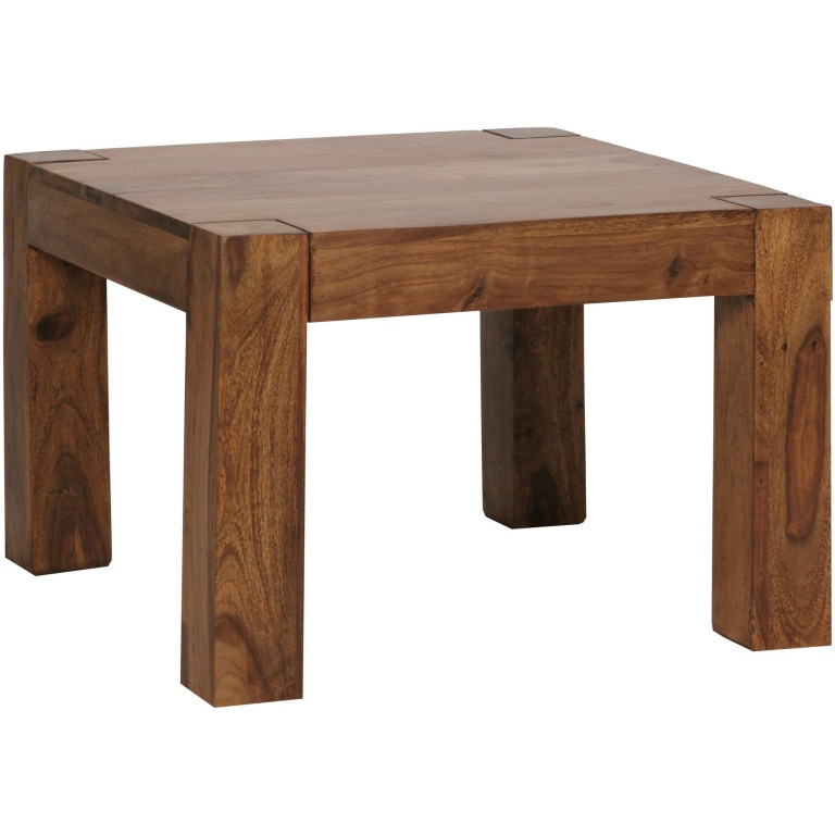 Masută de Cafea Modernă din Lemn Masiv - WOHNLING - 60x60 cm