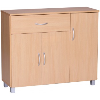 Comodă cu Design Modern și Eleganță Aluminiu - 3 Uși