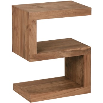 Masa laterală modernă cu formă „S” pentru depozitare - Înălțime 60 cm