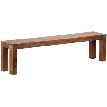 Bancă din lemn Sheesham cu design atemporal - 180x35x45 cm