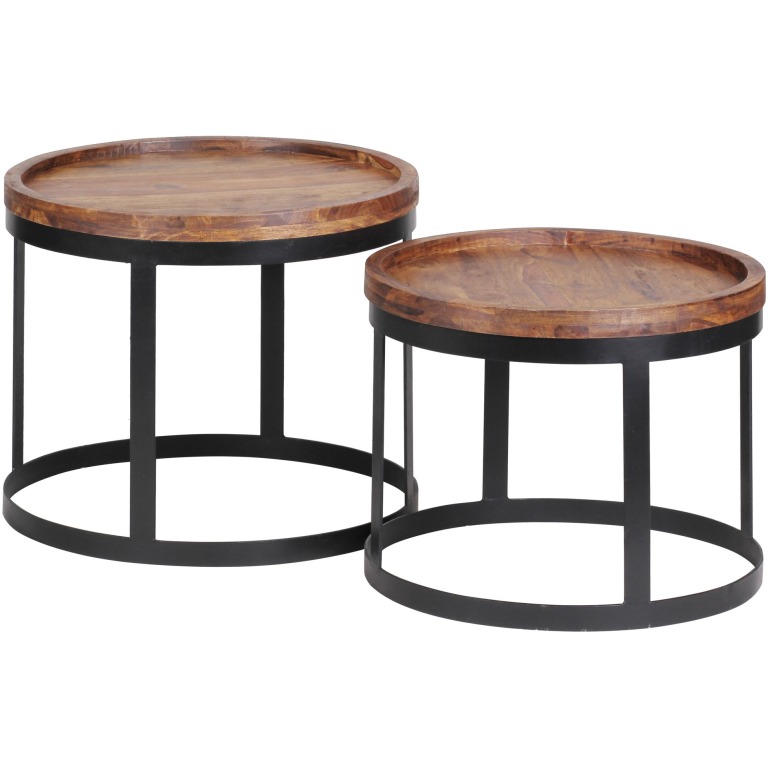 Set elegant de mese de cafea rotunde