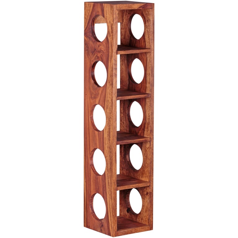 Raft de Vin din Lemn Masiv de WOHNLING - Design Modern și Practic