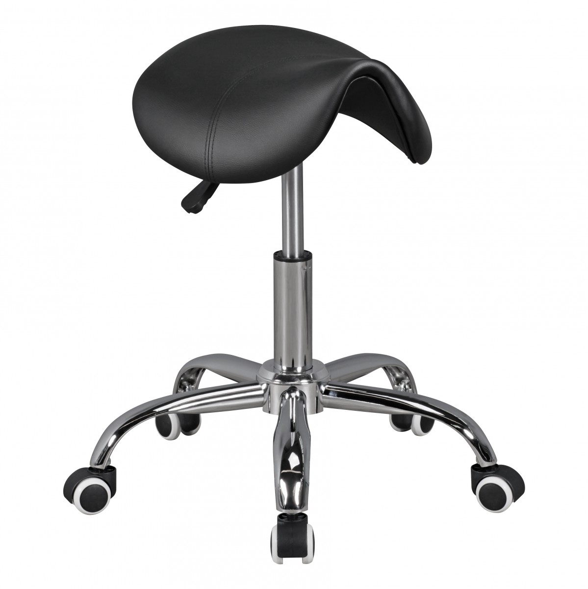 Scaun ergonomic pivotant din piele neagră pentru confort maxim Scaun ergonomic pivotant din piele neagră pentru confort maxim