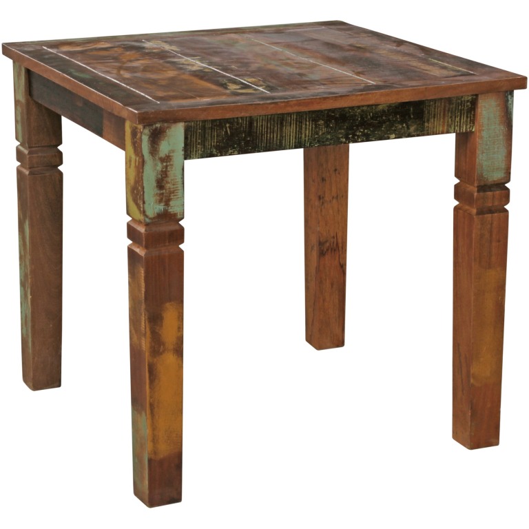 Masă de Luat Masa Shabby Chic - Design Impresionant cu Blat Pătrat