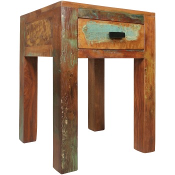 Noptieră cu Design Retro și Accente Chic