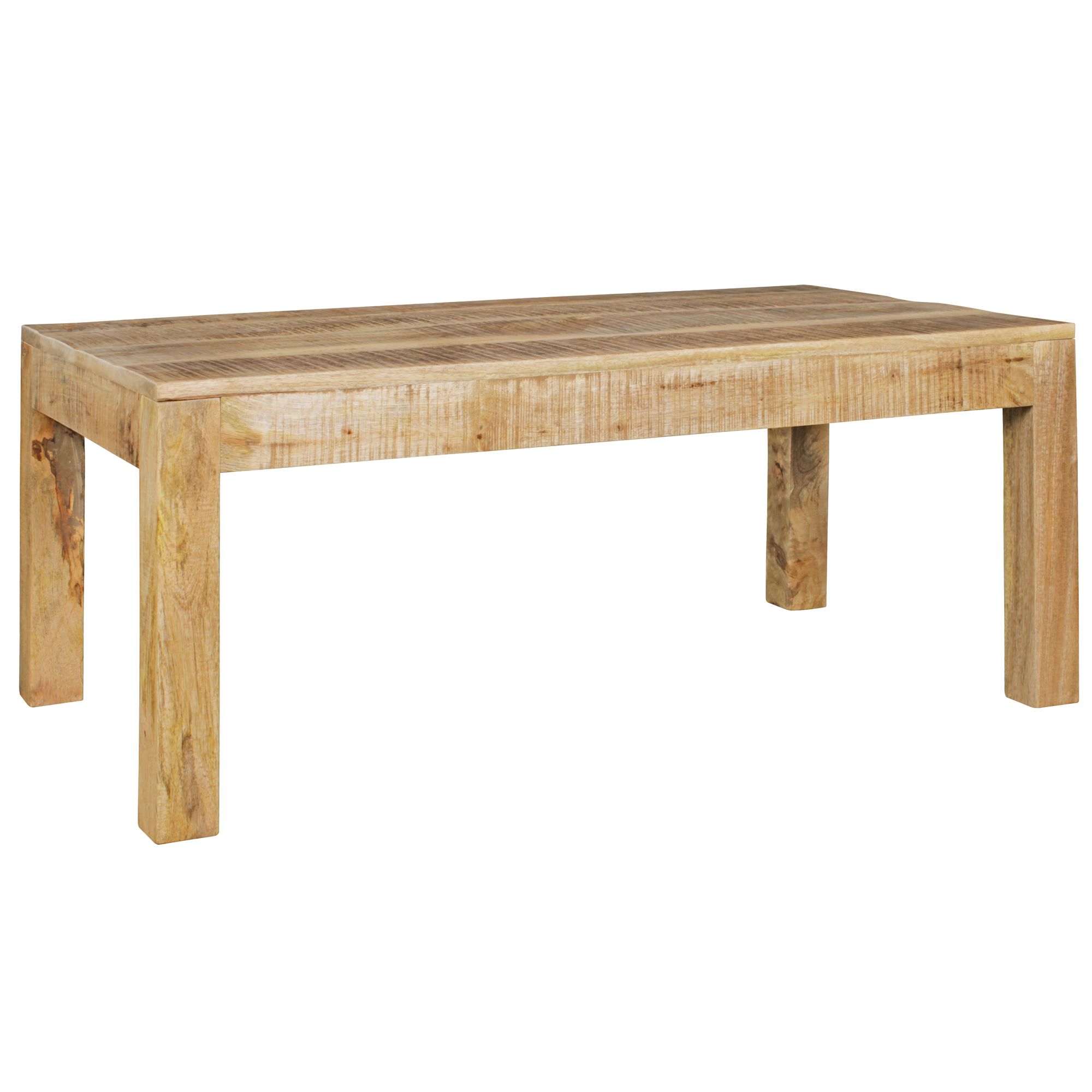 Masa de Cafea Rustică cu Blat Mare și Picioare Masive - 110 x 60 x 47 cm Masa de Cafea Rustică cu Blat Mare și Picioare Masive - 110 x 60 x 47 cm