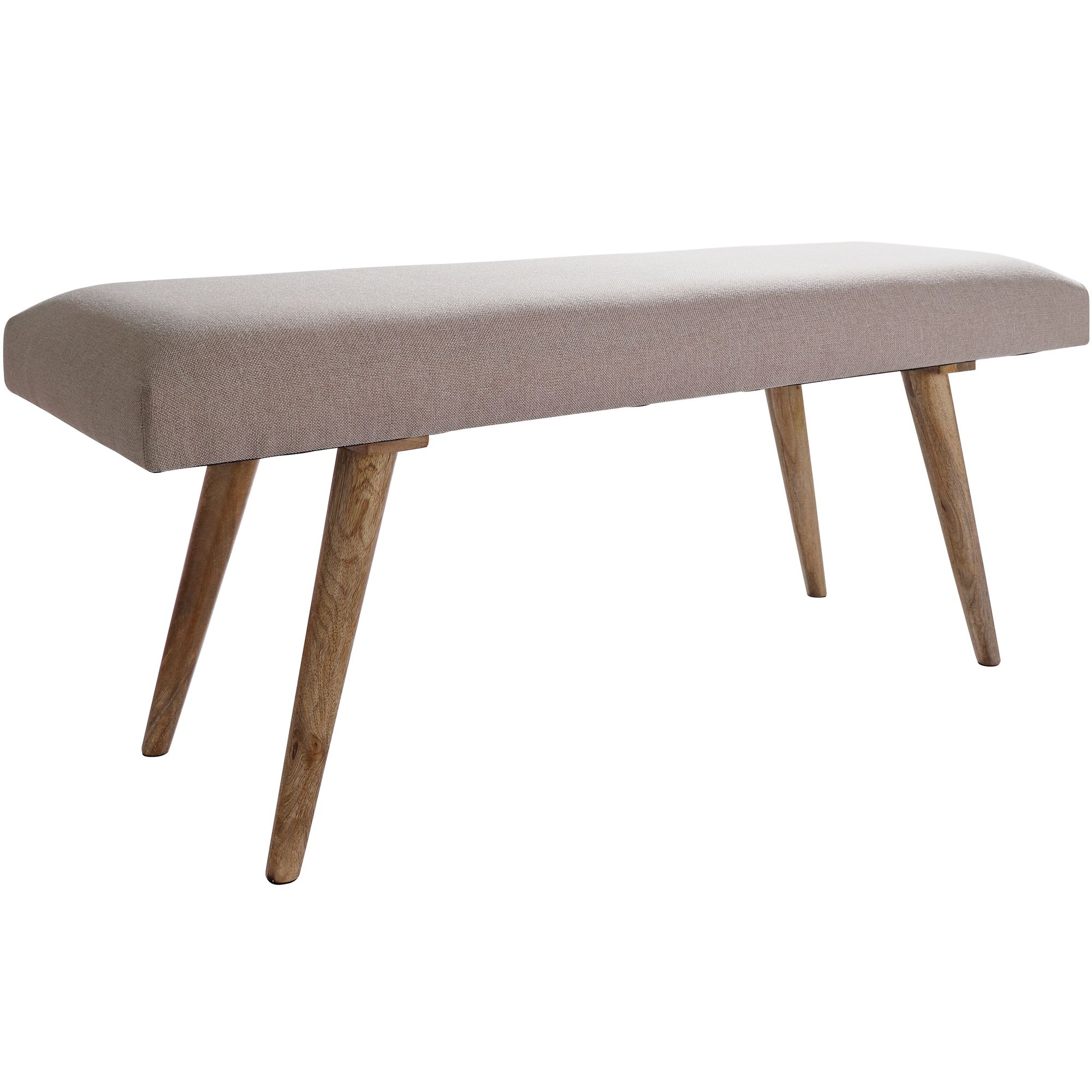 Bancă Iconică Retro Modernă cu Lemn Masiv și Bumbac Luxuriant - Dimensiuni 117x51x38 cm Bancă Iconică Retro Modernă cu Lemn Masiv și Bumbac Luxuriant - Dimensiuni 117x51x38 cm