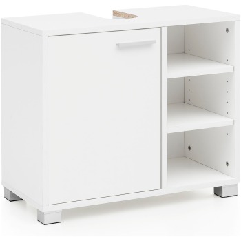 Dulap de Chiuvetă Modern cu Ușă și 3 Compartimente - Design Elegant din Aluminiu