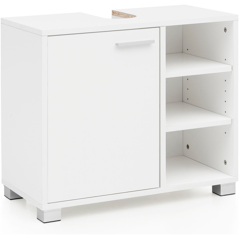 Dulap de Chiuvetă Modern cu Ușă și 3 Compartimente - Design Elegant din Aluminiu
