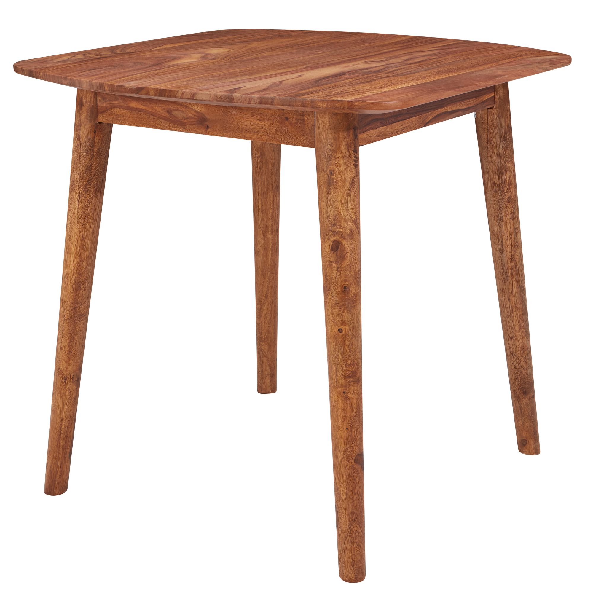 Masă elegantă rustică cu blat pătrat și picioare circulare Masă elegantă rustică cu blat pătrat și picioare circulare