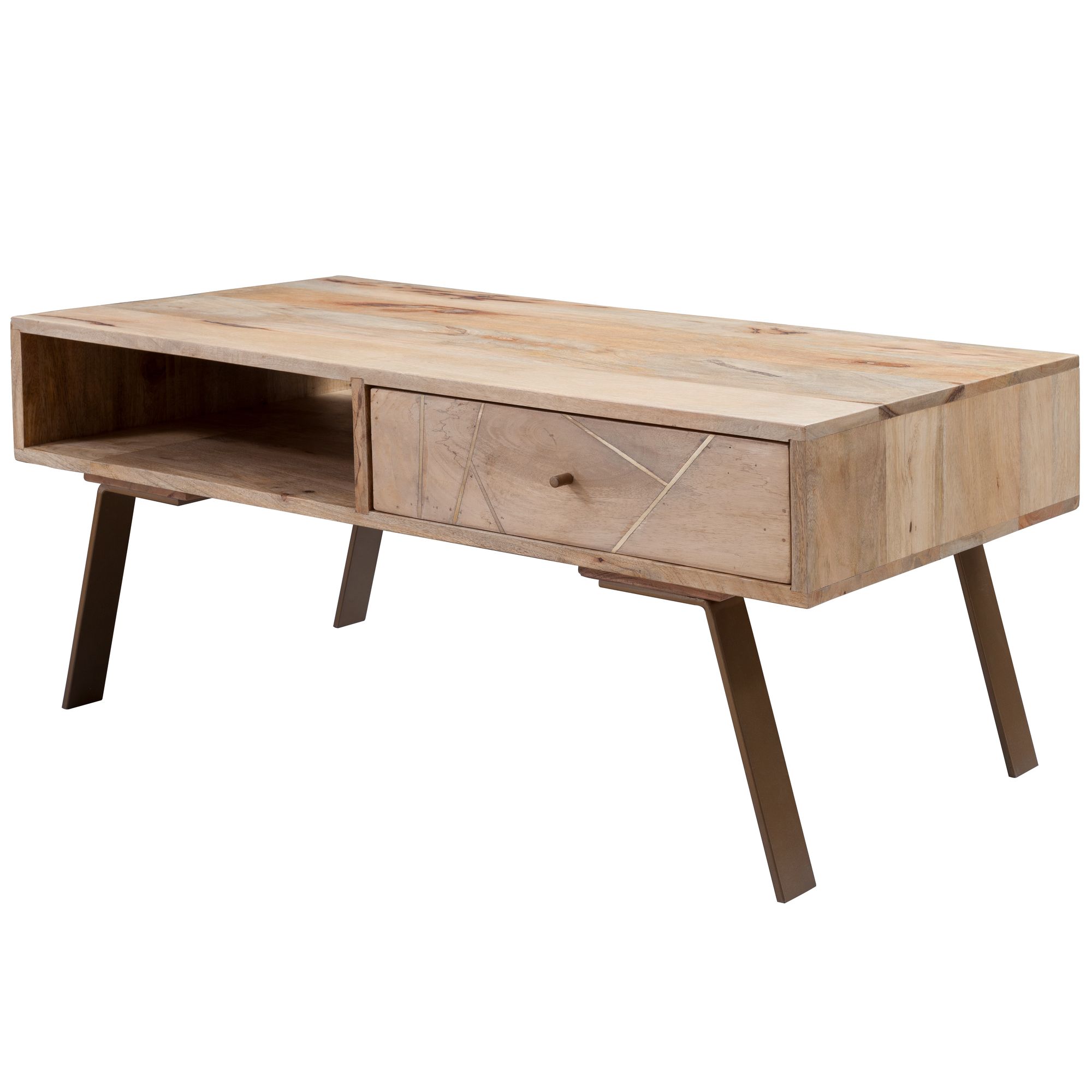 Masă de Cafea Rustică cu Elemente Metalice Fine - Design Elegant și Funcțional Masă de Cafea Rustică cu Elemente Metalice Fine - Design Elegant și Funcțional