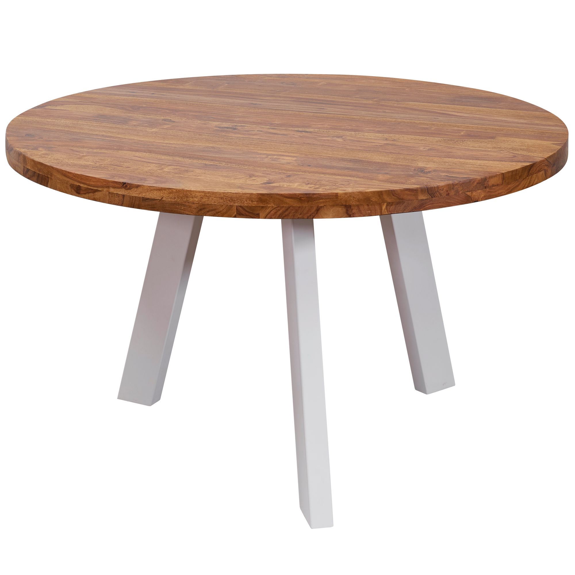 Masă de Luat Masa Rotundă cu Design Modern și Picior Alb Masă de Luat Masa Rotundă cu Design Modern și Picior Alb