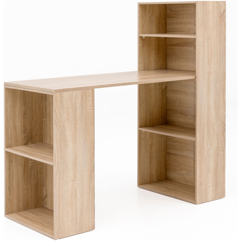 Birou elegant cu rafturi integrate