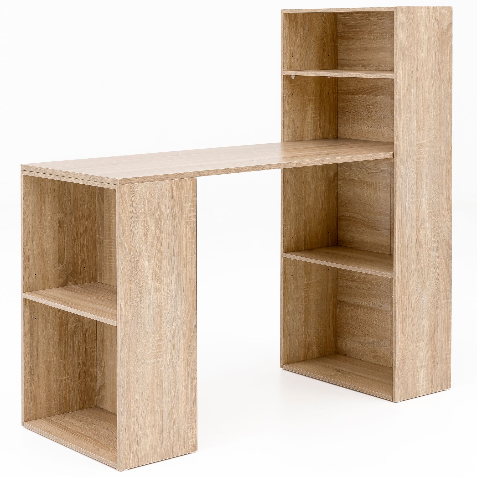 Birou elegant cu rafturi integrate Birou elegant cu rafturi integrate