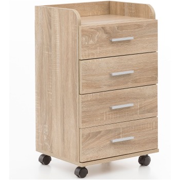 Rollcontainer cu Design Modern și Patru Sertare - Role Practice și Dimensiuni Optime