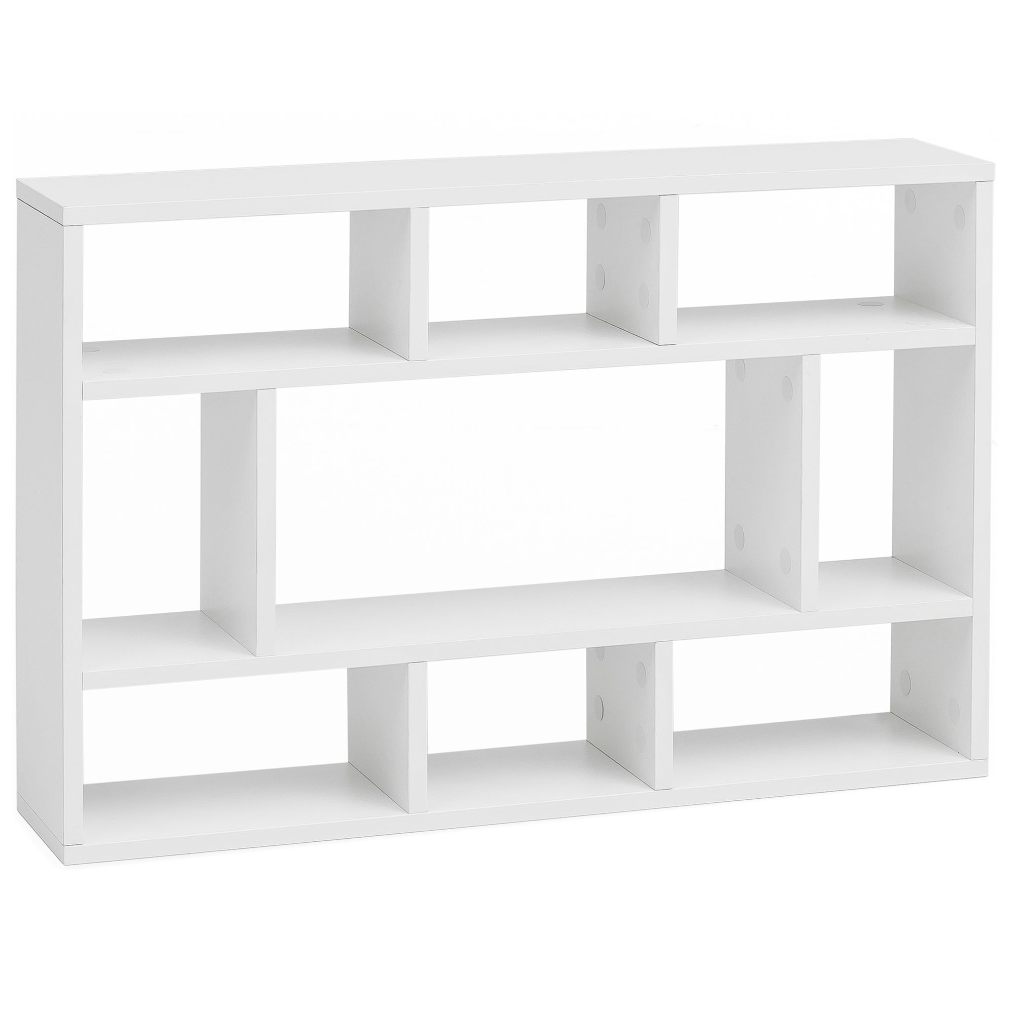 Raft de Perete Modern cu Nouă Rafturi de Dimensiuni Diferite Raft de Perete Modern cu Nouă Rafturi de Dimensiuni Diferite