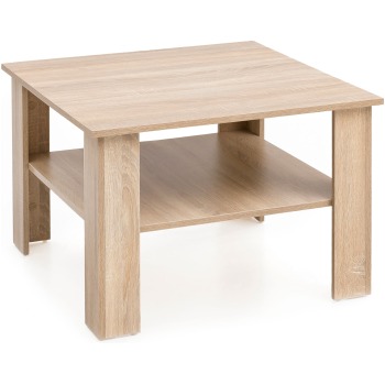 Masută de Cafea Eleganta cu Raft Sub Blat - Design Simplu