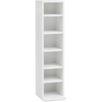 Raft elegant pentru CD-uri cu 6 compartimente - Design Simplu și Strălucitor