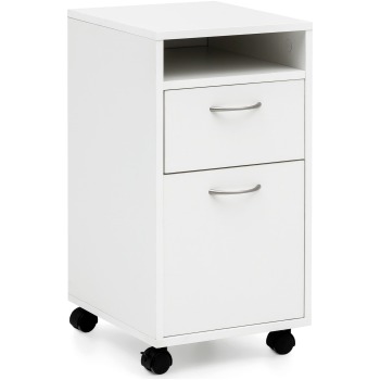 Recipient cu Design Simplu și Mânere de Argint - Negru și Alb