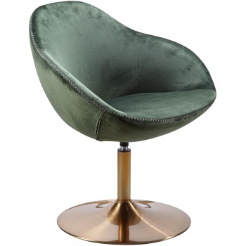 Scaun Lounge Modern Verde și Auriu