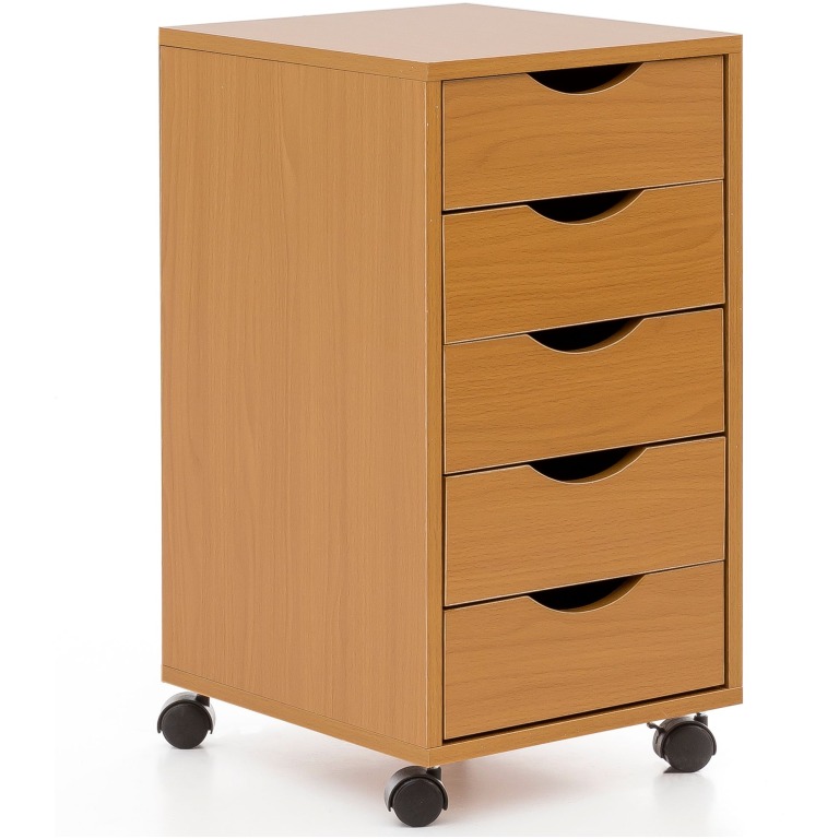Rollcontainer cu 5 sertare spațioase și design modern