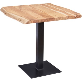 Masă din lemn rustic modern - Blat cu bob unic