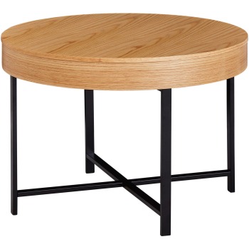 Măsuță de Cafea Rotundă Modernă - Design Industrial Subtil