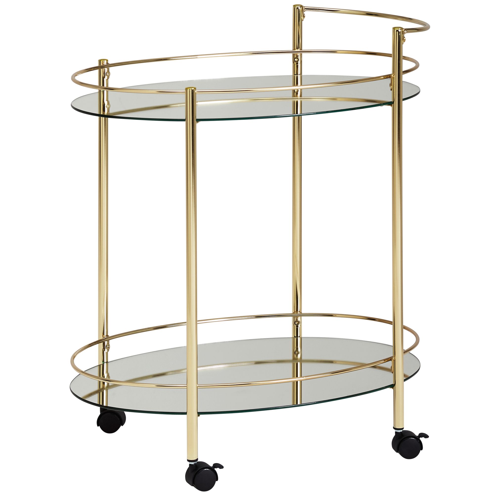 Cărucior de Servire Aurie Clasic cu Farmec Retro - Mini Bar Rotund Cărucior de Servire Aurie Clasic cu Farmec Retro - Mini Bar Rotund