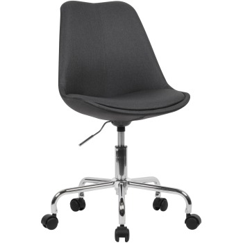 Scaun de Birou Modern cu Coajă Atrăgătoare și Bază Lucioasă