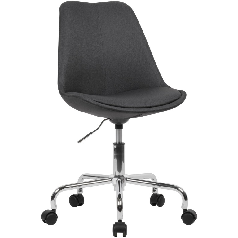 Scaun de Birou Modern cu Coajă Atrăgătoare și Bază Lucioasă