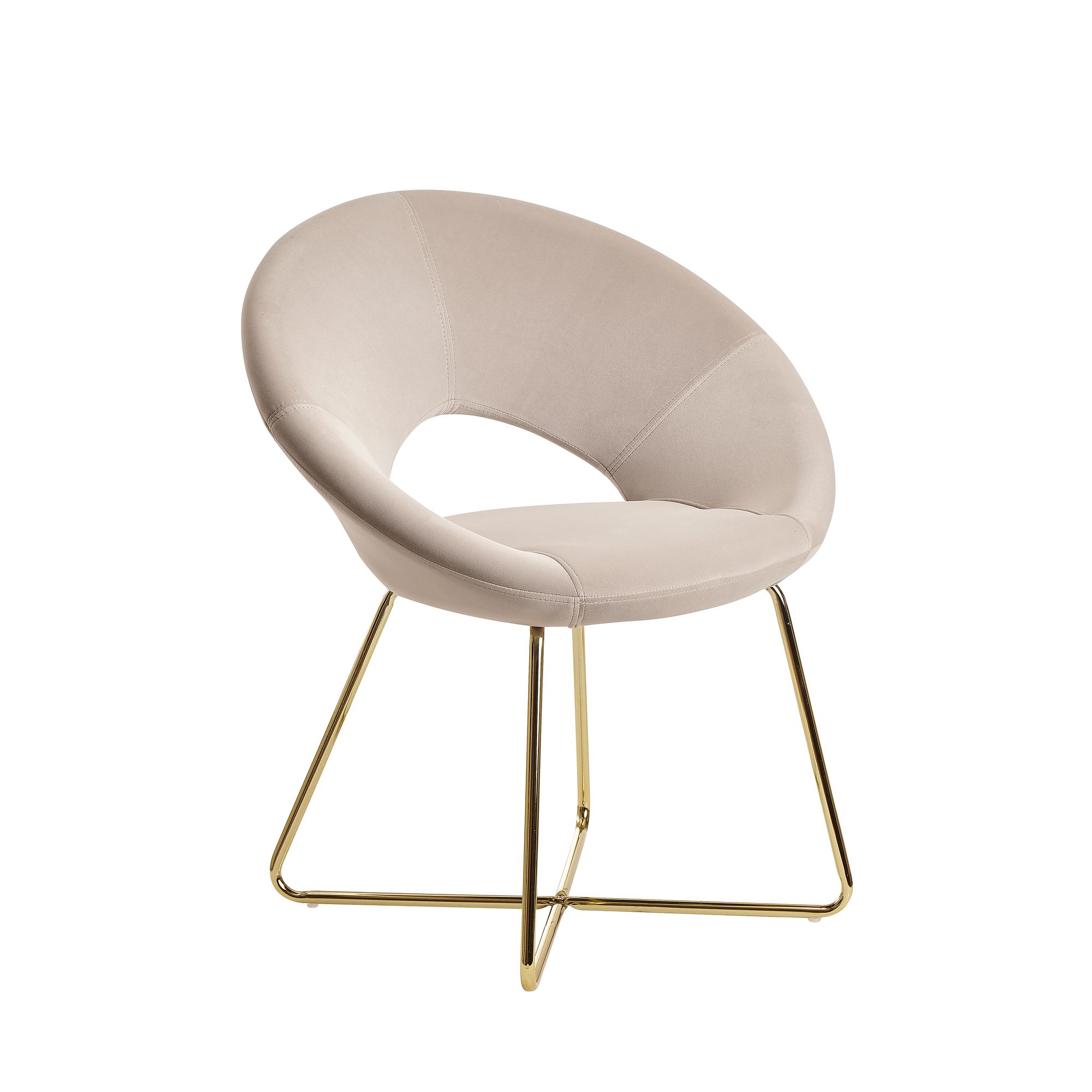 Scaun de Masă Modern cu Acoperire din Catifea și Carcasă Curbată Scaun de Masă Modern cu Acoperire din Catifea și Carcasă Curbată