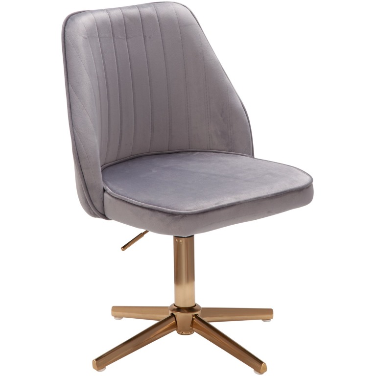 Scaun de birou elegant cu design shell și catifea moale