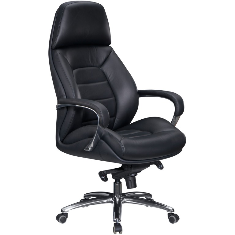 Scaun Executiv XXL Ergonomic cu Tapițerie Luxuriantă și Cotiere din Aluminiu Solid