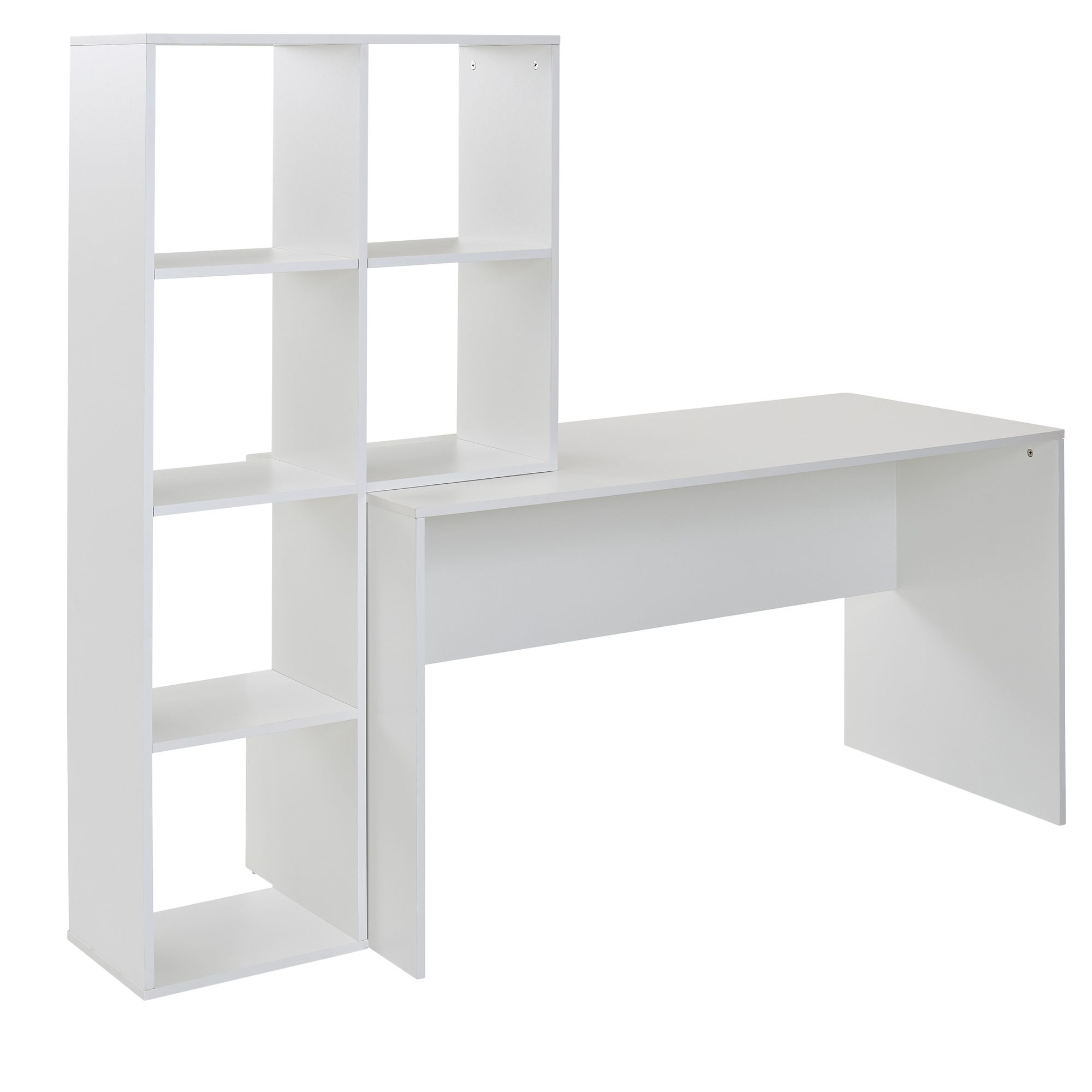 Birou de Design Modern cu Raft Mare și Panou Practic - Dimensiuni 170x59x143 Birou de Design Modern cu Raft Mare și Panou Practic - Dimensiuni 170x59x143