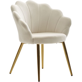 Scaun de Masă Modern în Design Scandinav cu Catifea Moale