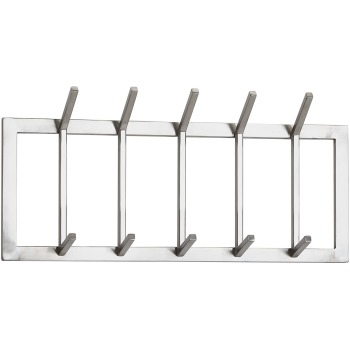 Dulap Suport de Perete cu Zece Cârlige Monocrom - Design Simplu