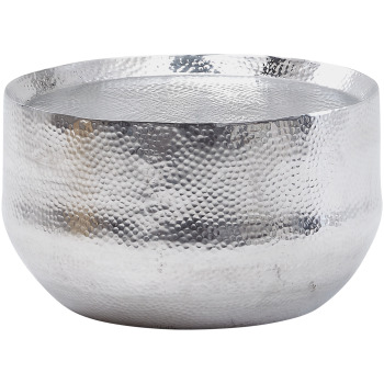 Masută de Cafea Rotundă Orientală cu Spațiu de Depozitare - Design Ciocan