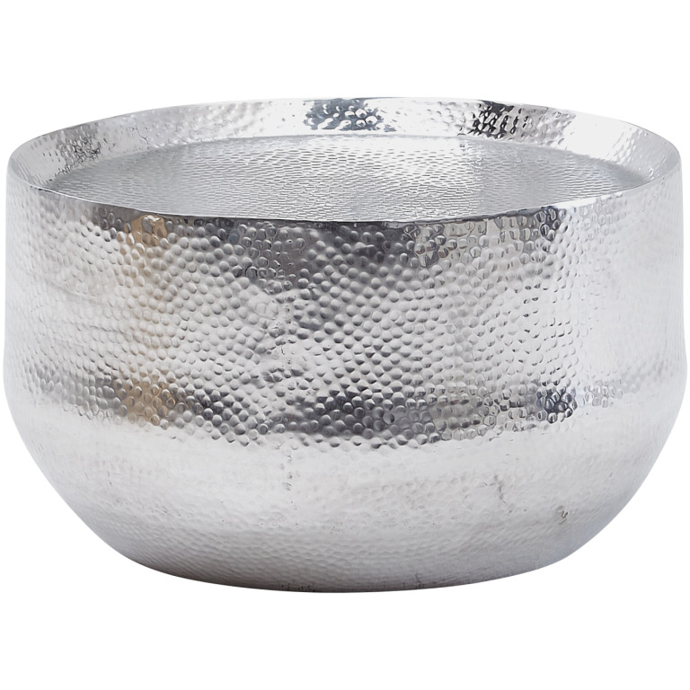 Masută de Cafea Rotundă Orientală cu Spațiu de Depozitare - Design Ciocan