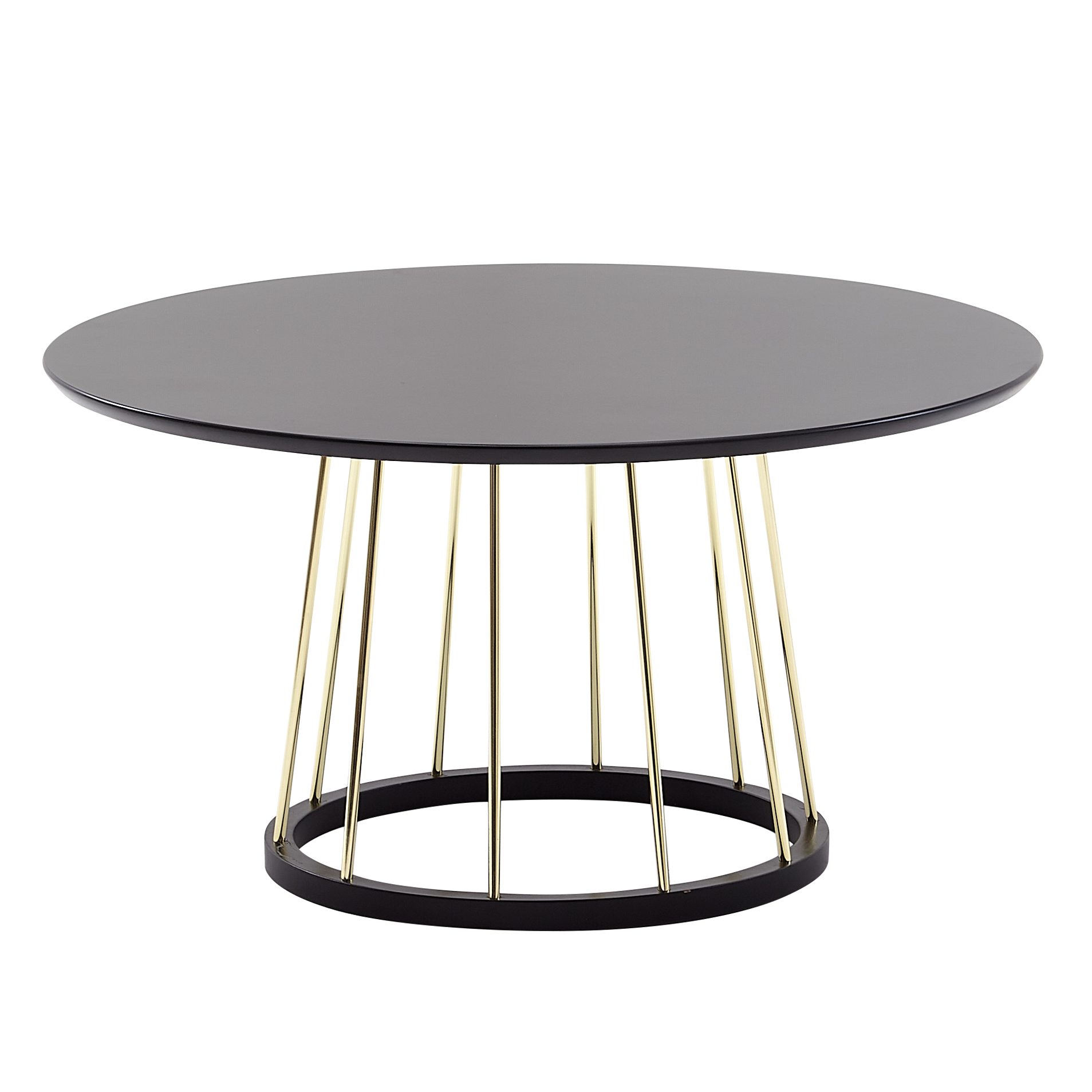 Masuta de Cafea Eleganta cu Blat Reflectorizant Negru-Auriu 80cm Masuta de Cafea Eleganta cu Blat Reflectorizant Negru-Auriu 80cm