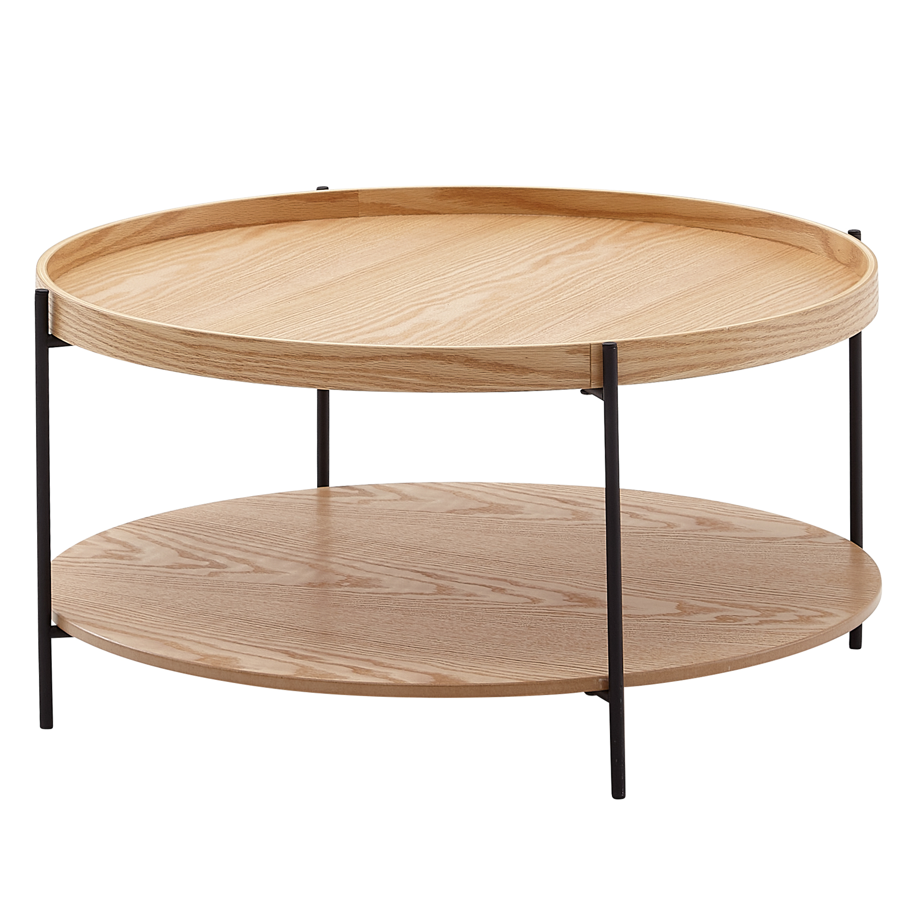 Masută de Cafea Modernă cu Blaturi Rotunde din Stejar - Design Simplu și Eleganță Masută de Cafea Modernă cu Blaturi Rotunde din Stejar - Design Simplu și Eleganță