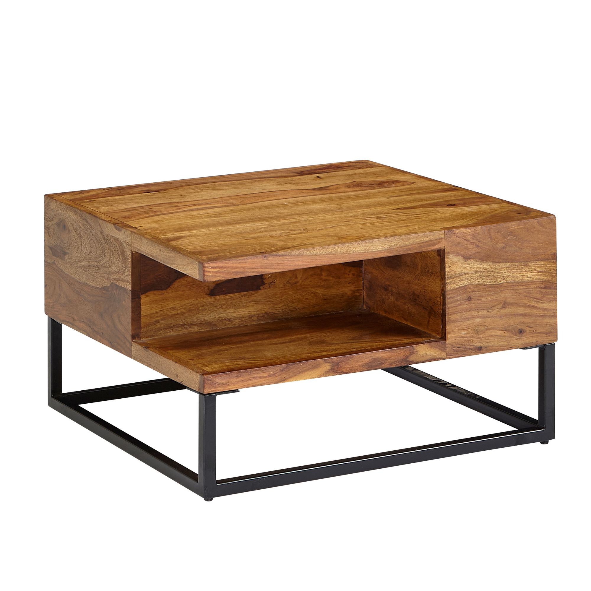 Masută de Cafea Industrială cu Compartiment de Depozitare - Design Modern Masută de Cafea Industrială cu Compartiment de Depozitare - Design Modern