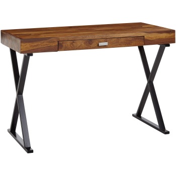 Birou Mic Modern cu Cadru în formă de X și Sertar - Design Elegant - 120x55x78 cm