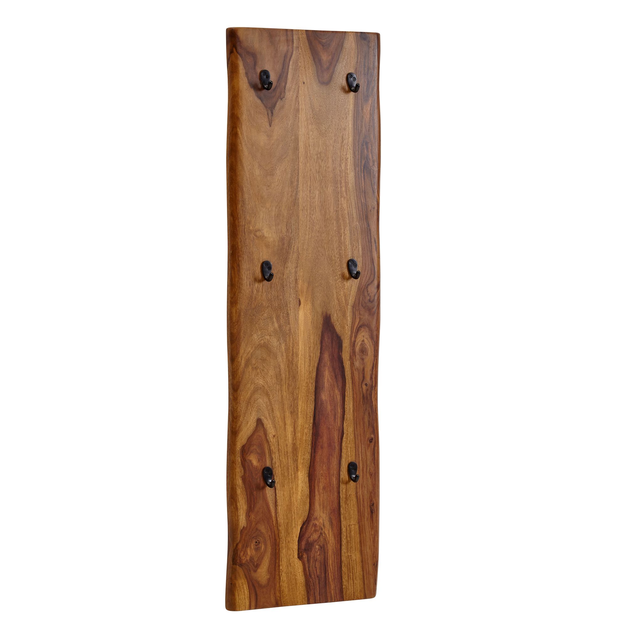 Dulap Perete Lemn și Metal cu 6 Cârlige - Design Natural 40x140 cm Dulap Perete Lemn și Metal cu 6 Cârlige - Design Natural 40x140 cm