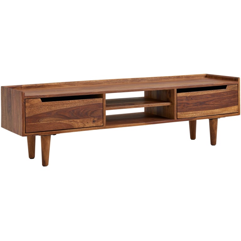 Suport TV cu Design Modern din Granul de Lemn - Spațios și Elegant
