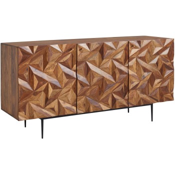 Bufetă elegantă cu design modern și 3D pentru depozitare eficientă